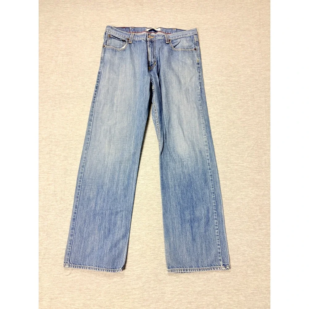 Tommy Hilfiger Freedom Relaxed Jeans Mens 38 Blue Straight Leg Denim 34